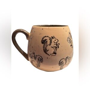 Meritage Speckled Squirrel Coffee Tea Mug Squirrel on Bottom Inside